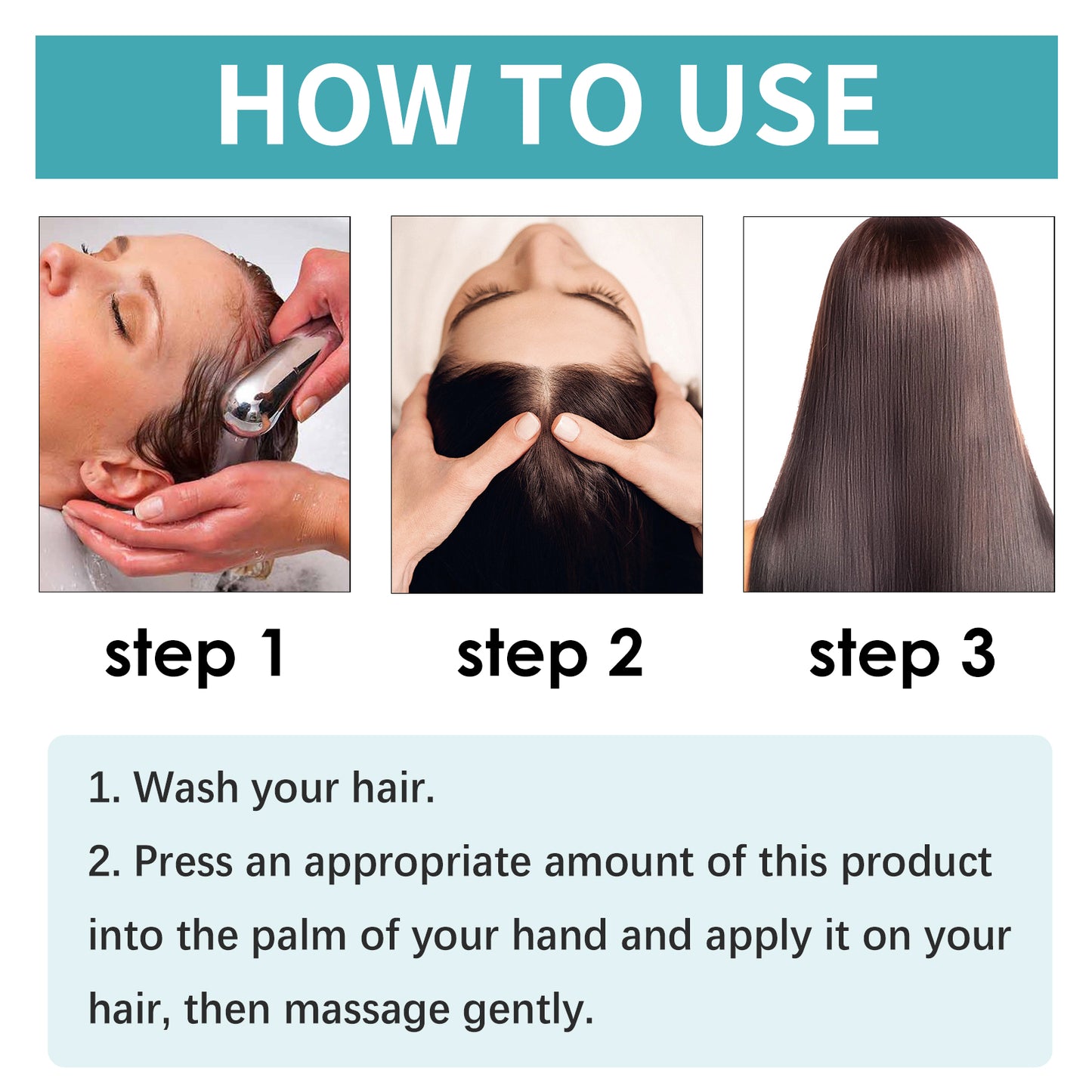 Hair Straightening Mousse - Smoothing & Repair Treatment for Frizzy Hair