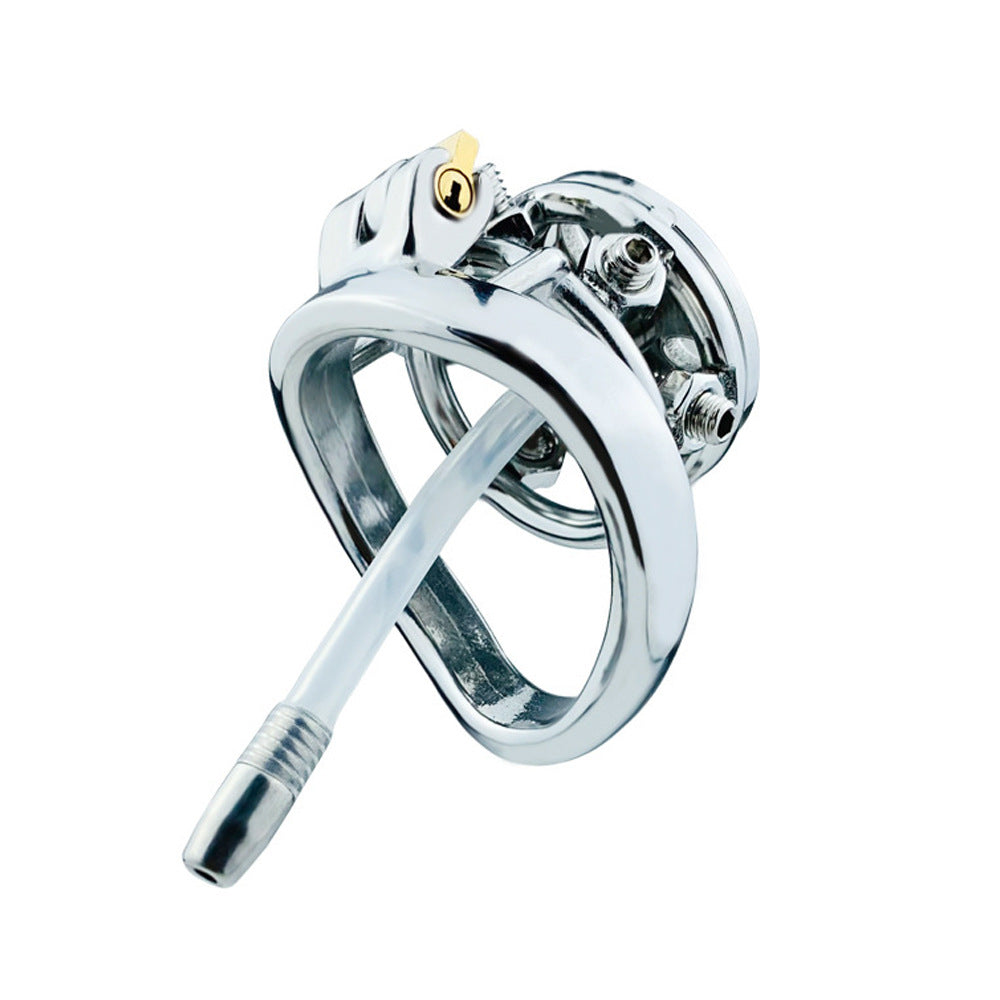 Stainless Steel Chastity Lock with Anti-Escape Features - Multiple Sizes