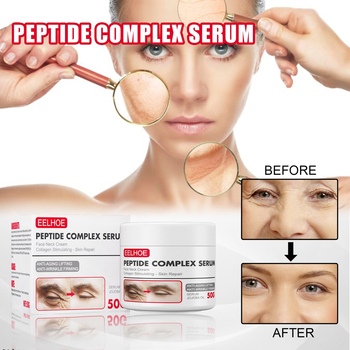 Rejuvenating Anti-Aging Eye Cream for Wrinkle Firming & Skin Replenishment