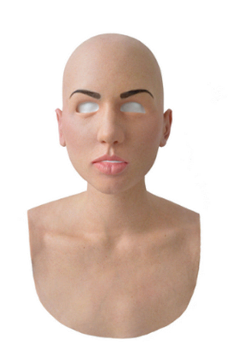 Ultra-Soft Halloween Mask Realistic Rubber Face Cover for Party & Costume