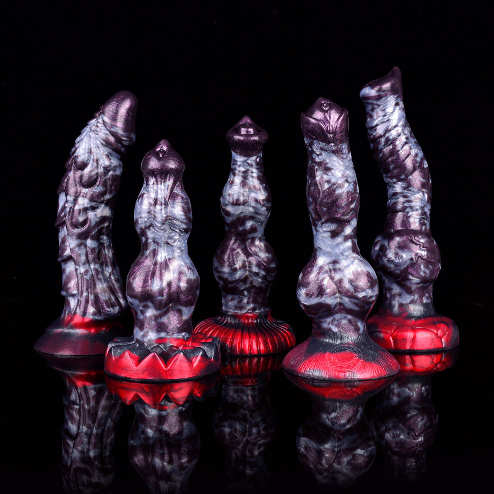 Private Enema Supplies Silicone Kit with Dragon Pattern - Adult Wellness