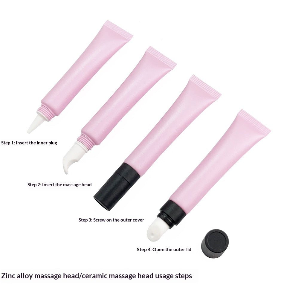 Cosmetic Tube with Droplet Cap for Eye Cream Lipstick Serum - Zinc Alloy & Ceramic