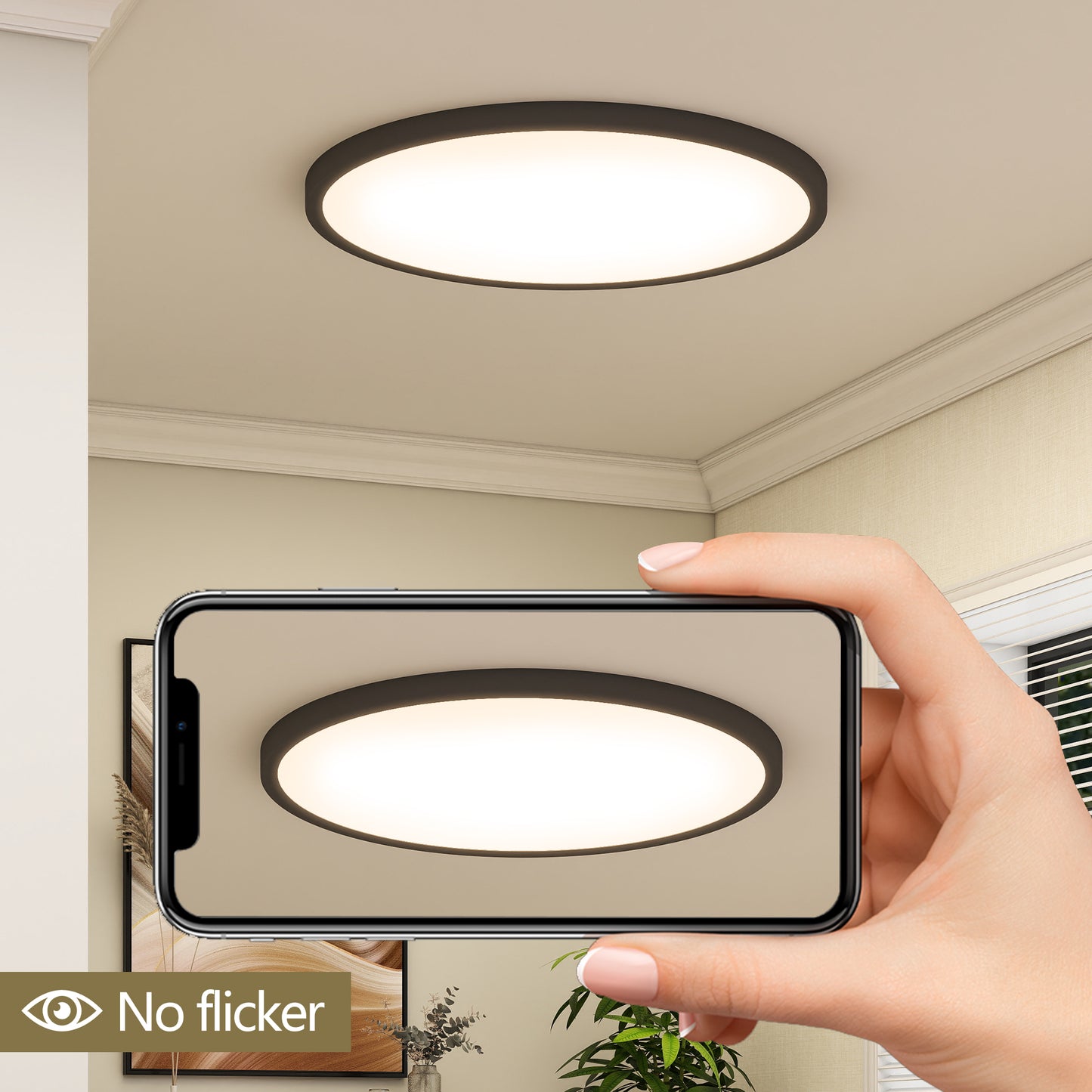 16-Inch Dimmable LED Flush Mount Ceiling Light - 4 Pack