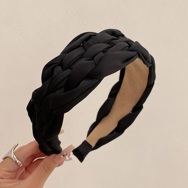 Wide Brimmed Braided Headband