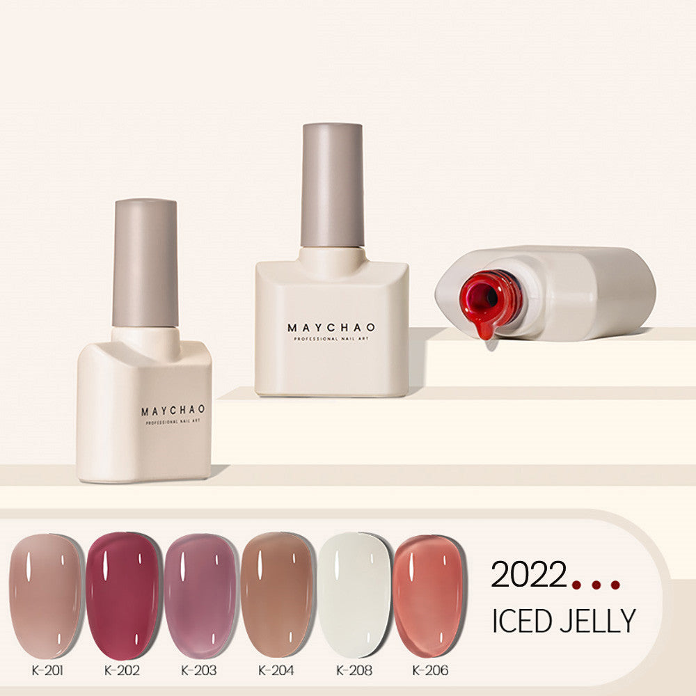 Transparent Jade Nude Nail Polish - 12ml Long-Lasting