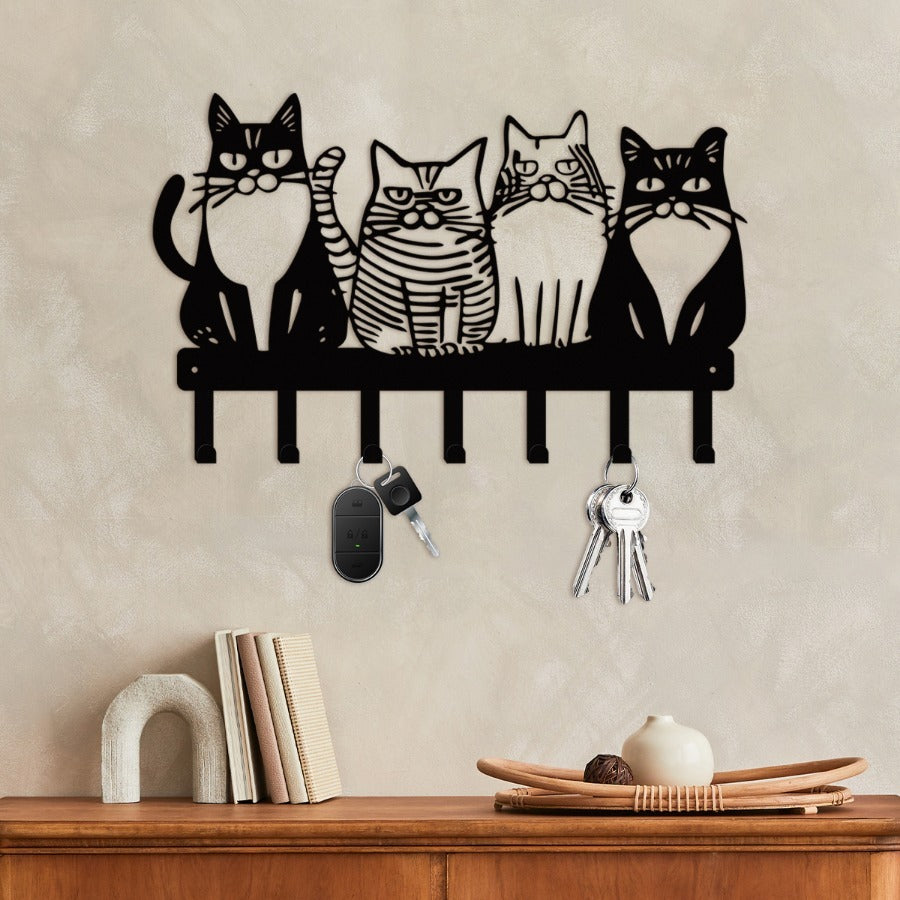 Cute Cat Wall Hooks - Adorable Kitty Decor for Farmhouse