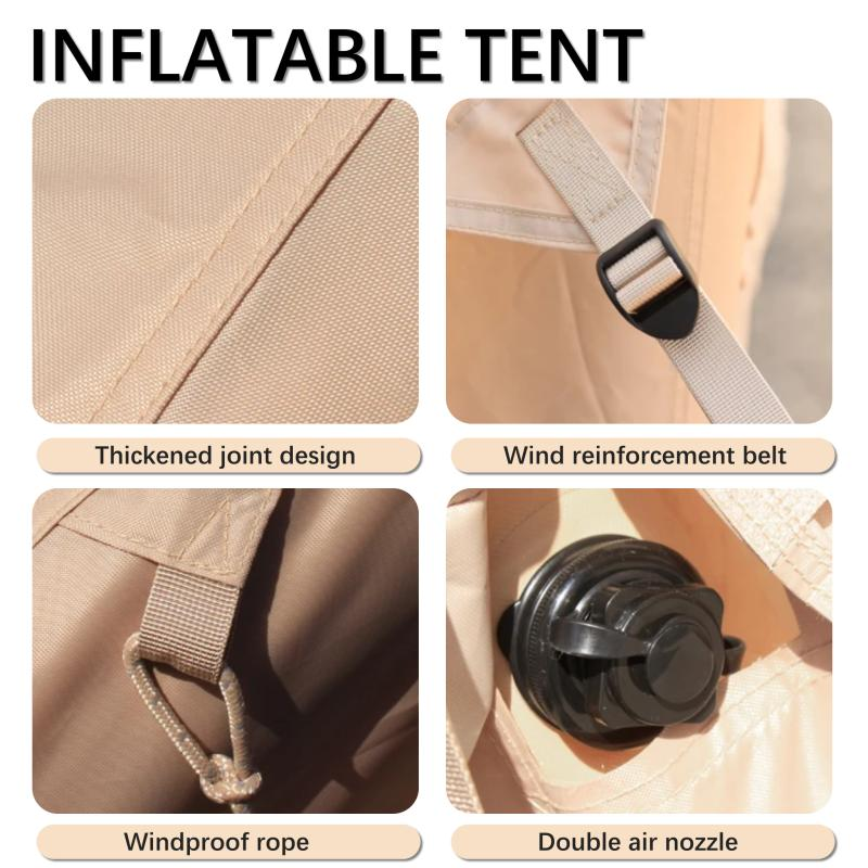 Inflatable Camping Tent for 4-6 People - Waterproof & Easy Setup