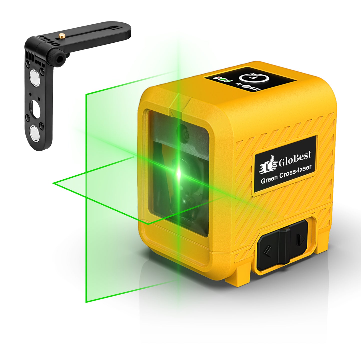 Laser Level with Rechargeable Lithium Battery, Self-Leveling Green Cross Line Tool - Model LS T6G