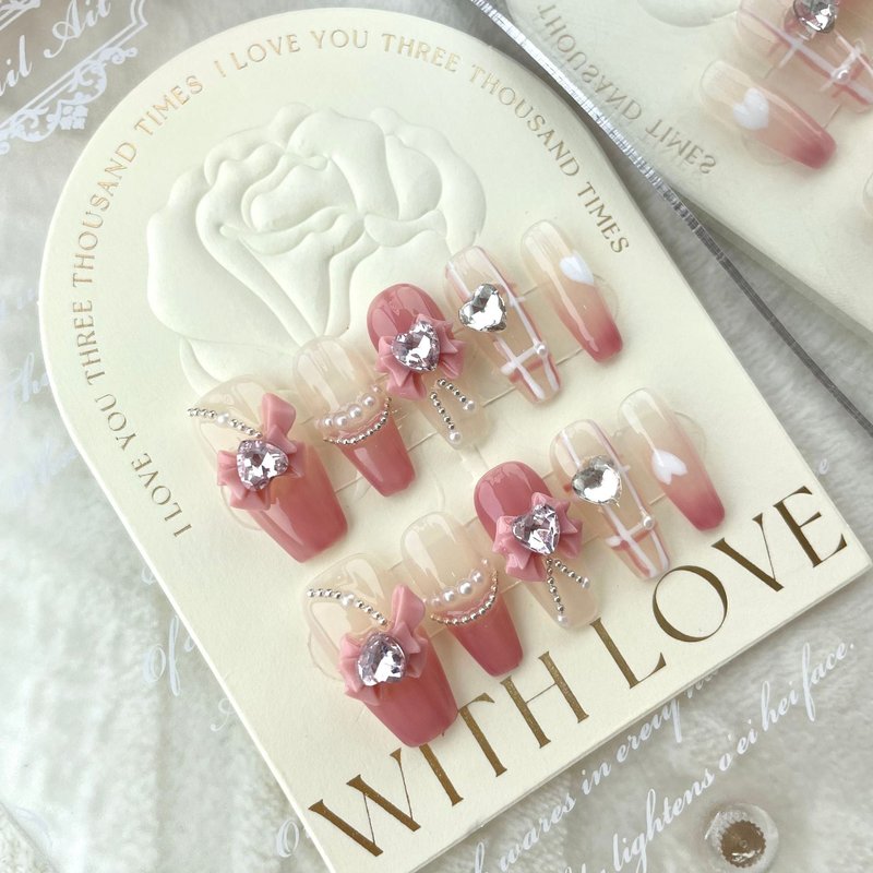 Removable Nail Stickers with Glue - Multiple Sizes
