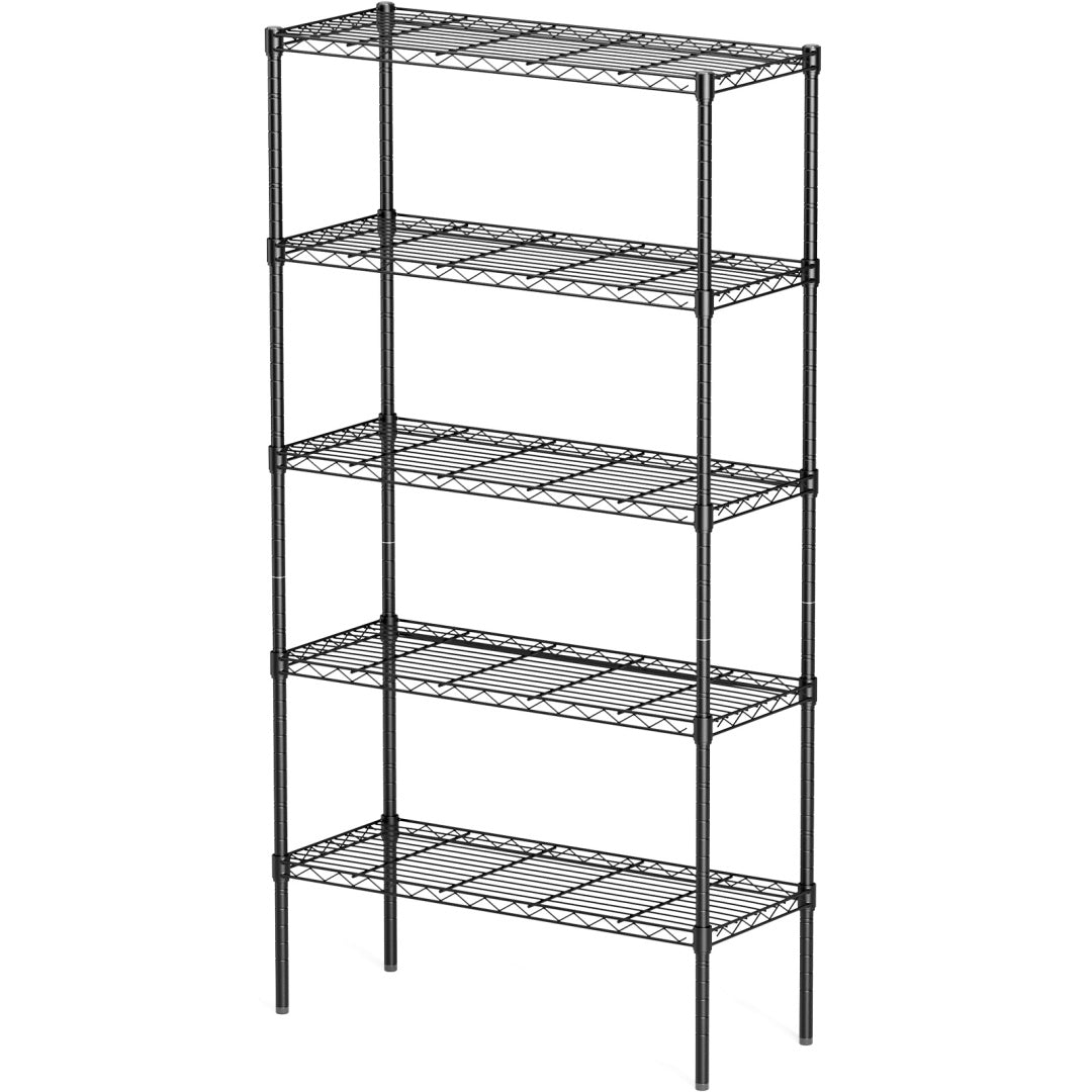 Adjustable Heavy-Duty Metal Wire Storage Rack Shelves