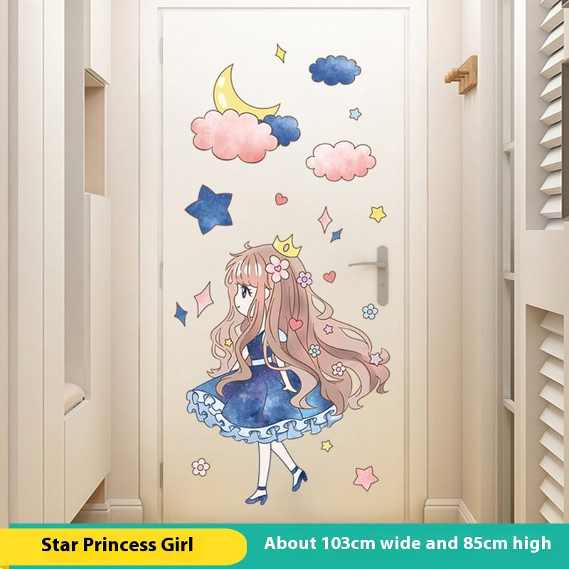 Children's Room Wall Sticker - Cartoon Anime Nursery Decor for Bedroom & Door