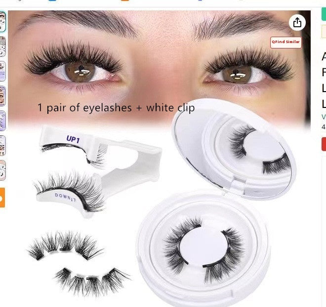 Magnetic False Eyelashes - Natural Mink Lash Set with Applicator Tool