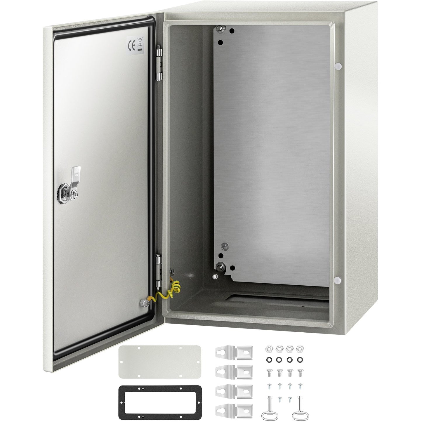 NEMA Steel Enclosure 20x12x10 Inch Waterproof Electrical Junction Box - Grey