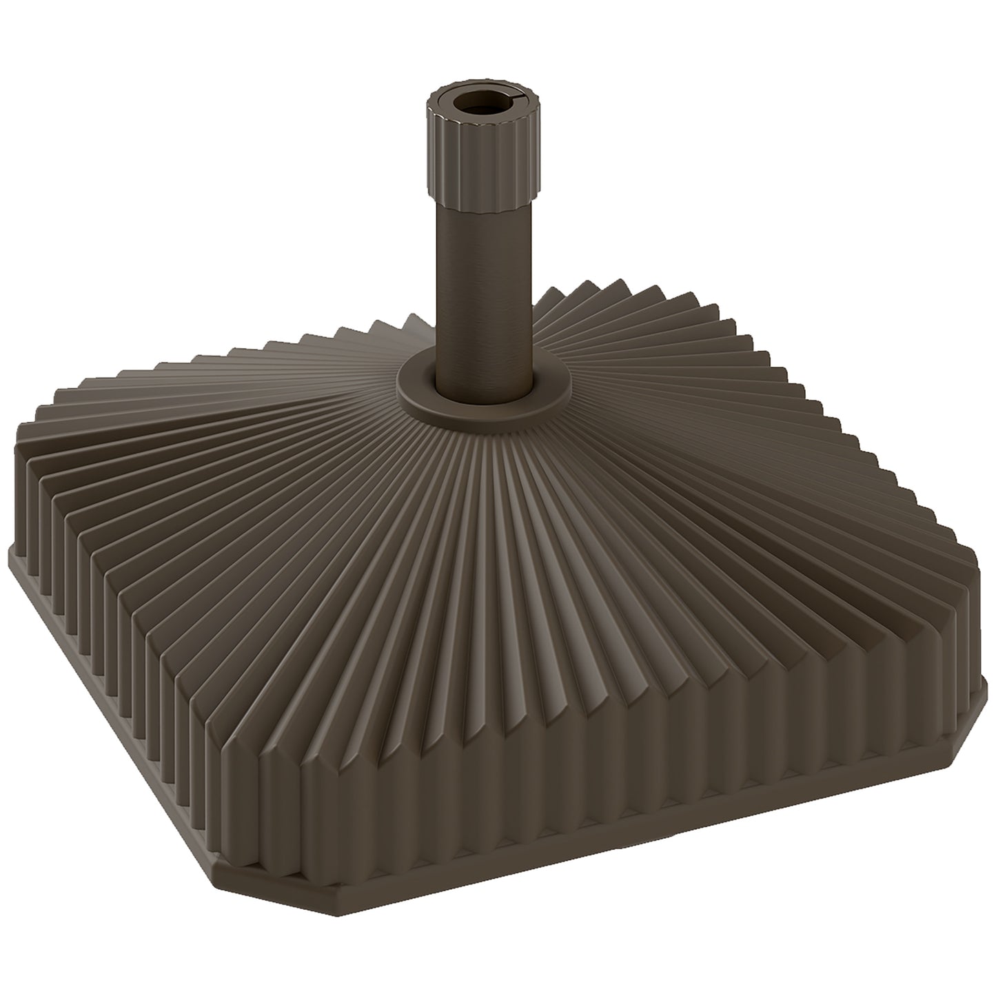 Heavy Duty Square Patio Umbrella Base - 42lbs Filled with Sand