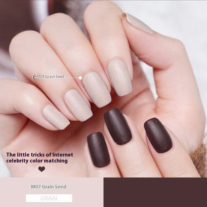 Durable Nail Polish - Waterproof, Quick-Drying, Frosted & Matte Styles