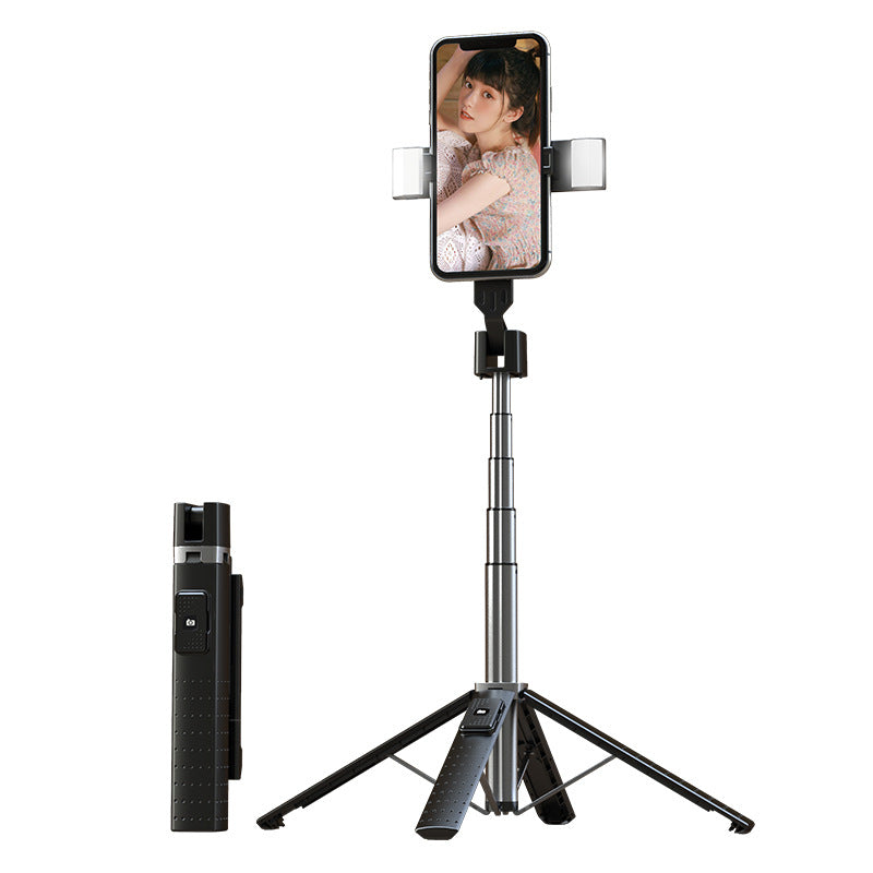 Bluetooth-Compatible Selfie Stick with Double Fill Light
