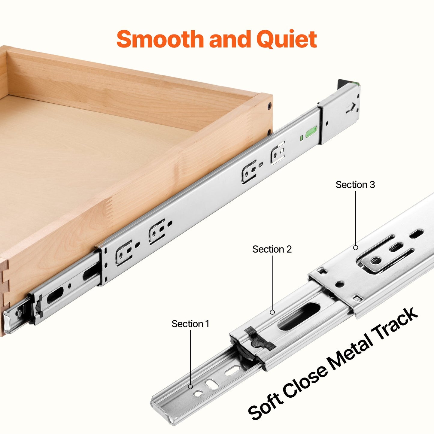 Pull Out Cabinet Organizer with Soft Close - 14"W x 21"D