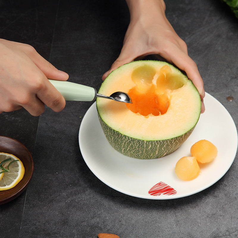 Stainless Steel Fruit Ball Digging Spoon - Kitchen & Garden Tool