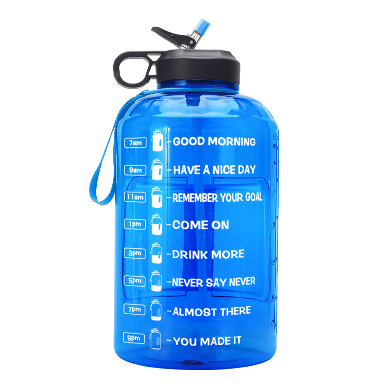 Large Capacity Sports Water Bottle 3.78L Plastic Hydration Bottle