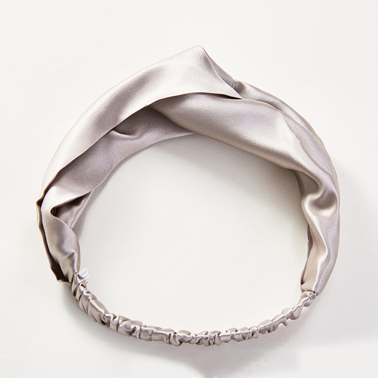Silk Headband with Ribbon Embellishment