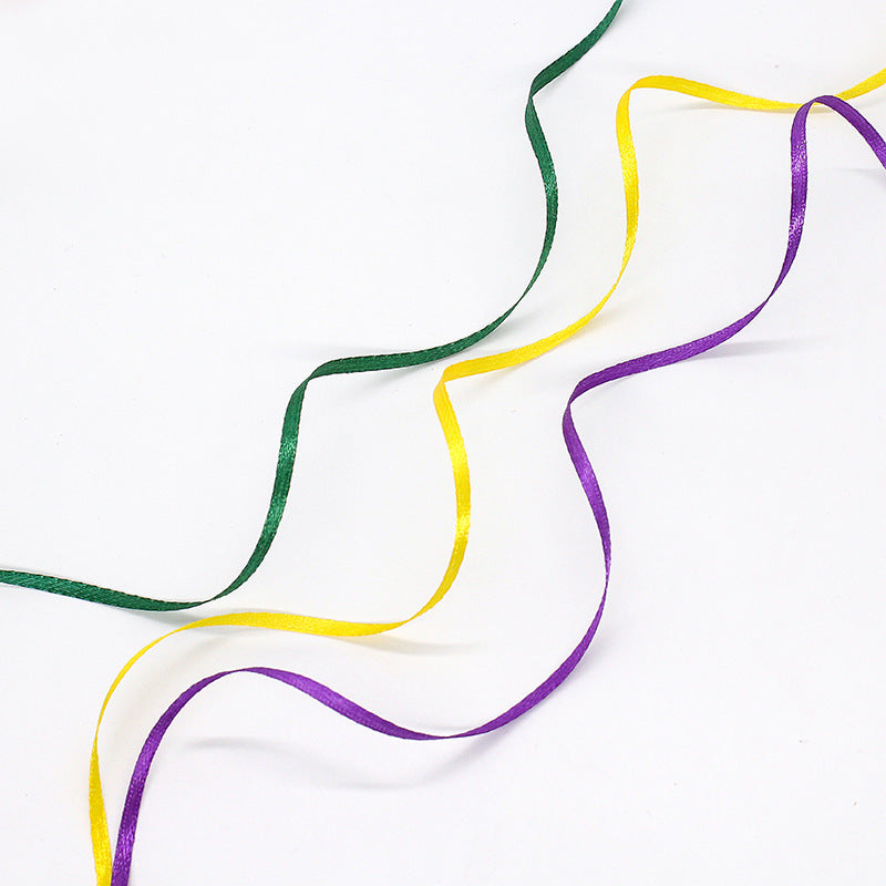 0.3cm Double-Sided Polyester Ribbon - Multiple Colors Available
