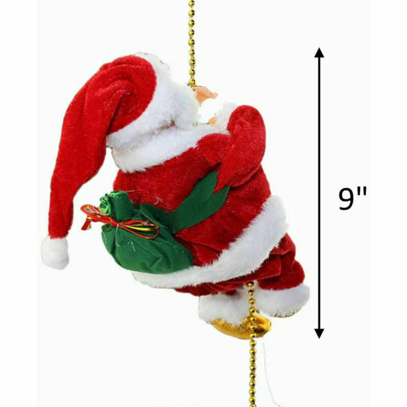 Electric Animated Santa Claus Climbing Toy - Christmas Decor