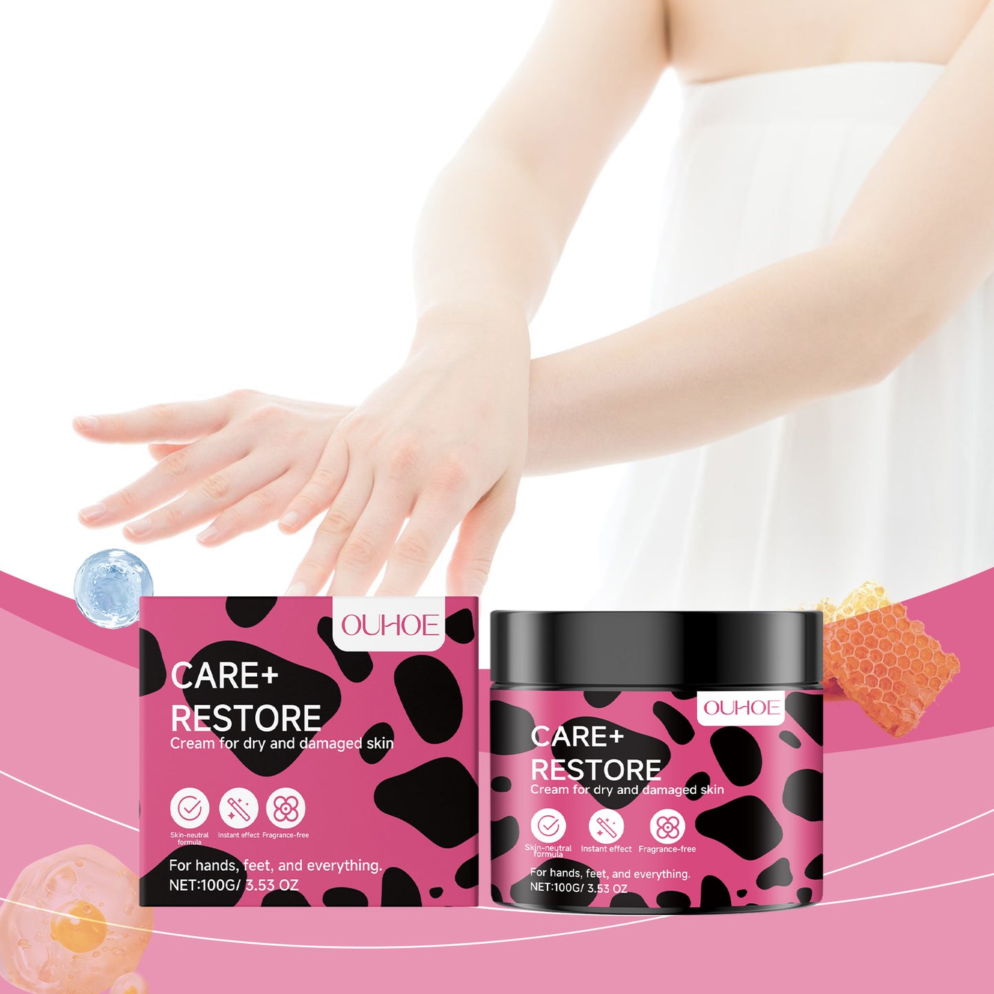 Moisturizing Body Cream for Dry & Sensitive Skin - Deep Nourishing Care