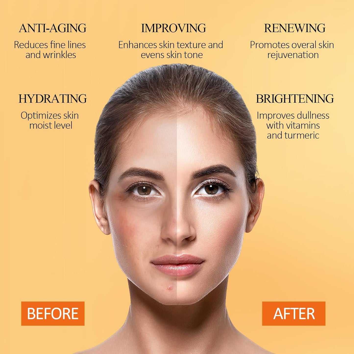 Turmeric Vitamin C Clay Mask - Deep Cleansing Face Mask for Pore Refining