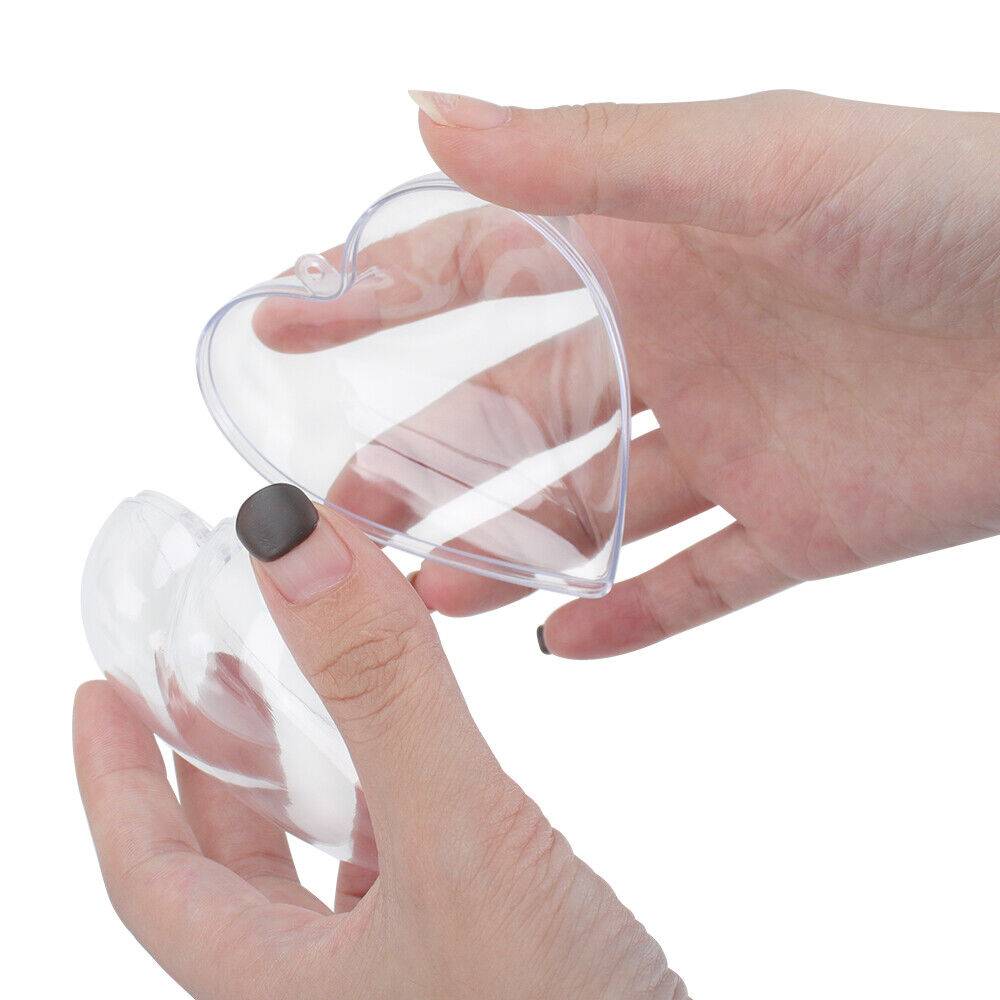 5PC Transparent Christmas Tree Baubles - DIY Ornament Decorations