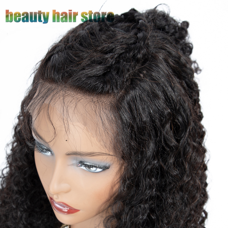 Brazilian Kinky Curly Human Hair Wigs with Lace Front - Natural Color & Lengths
