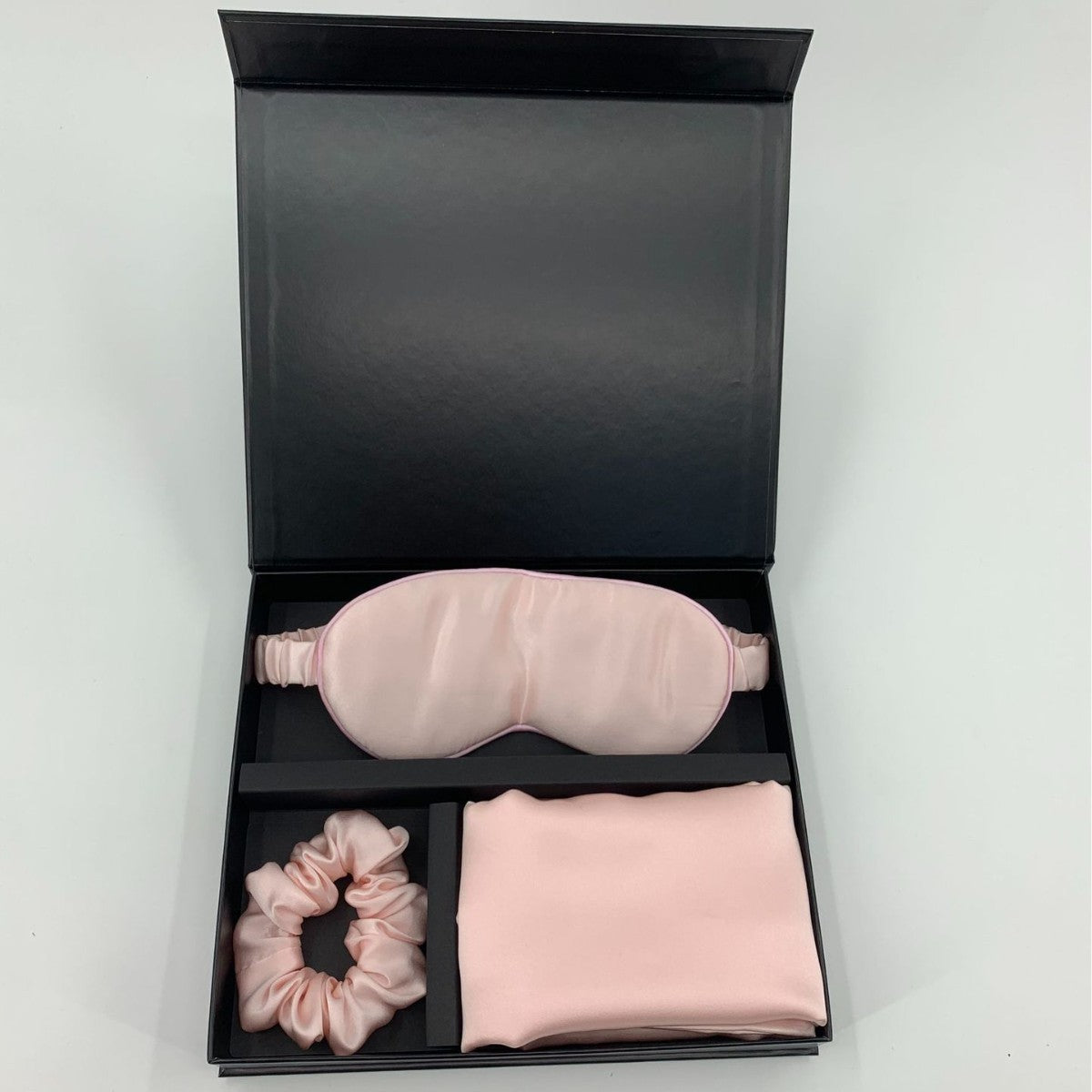 Silk Pillowcase, Eye Mask & Hair Tie Set - 3 Pieces
