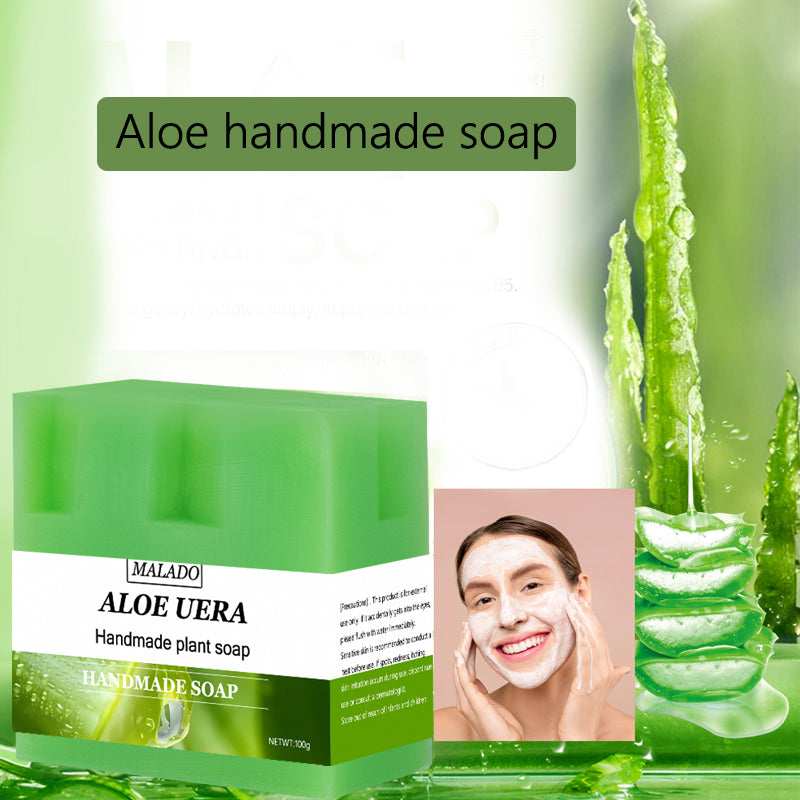 Square Aloe Vera Soap Bar, 100g