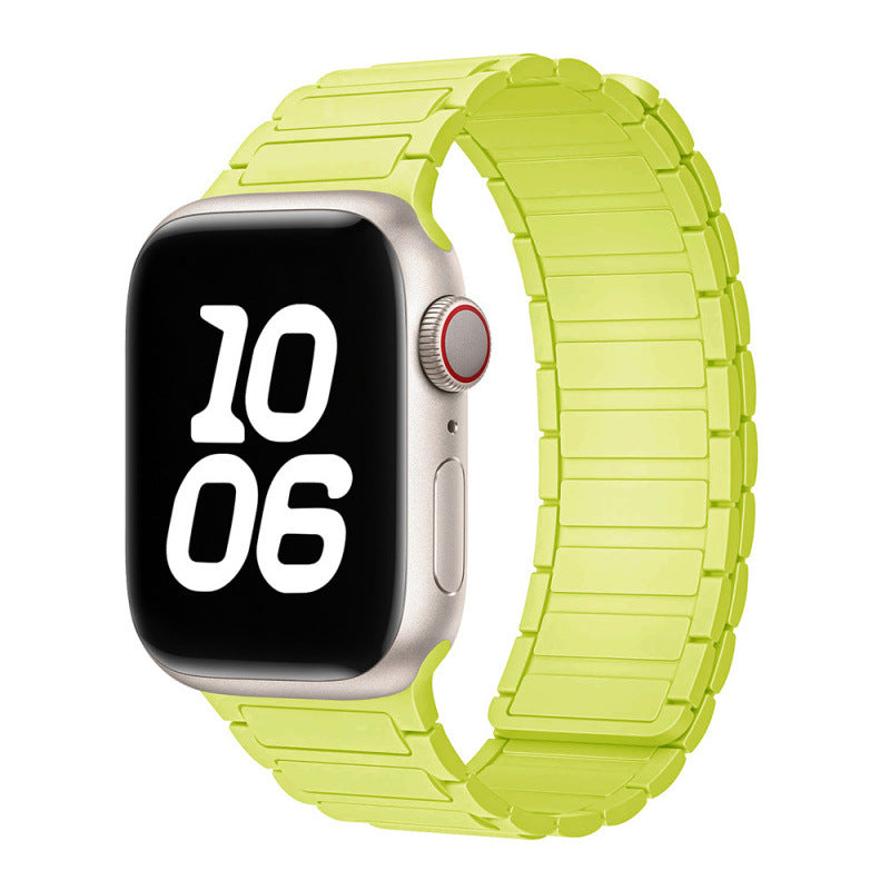 Magnetic Sports Silicone Watch Strap - Compatible with Apple Watch 38-49mm