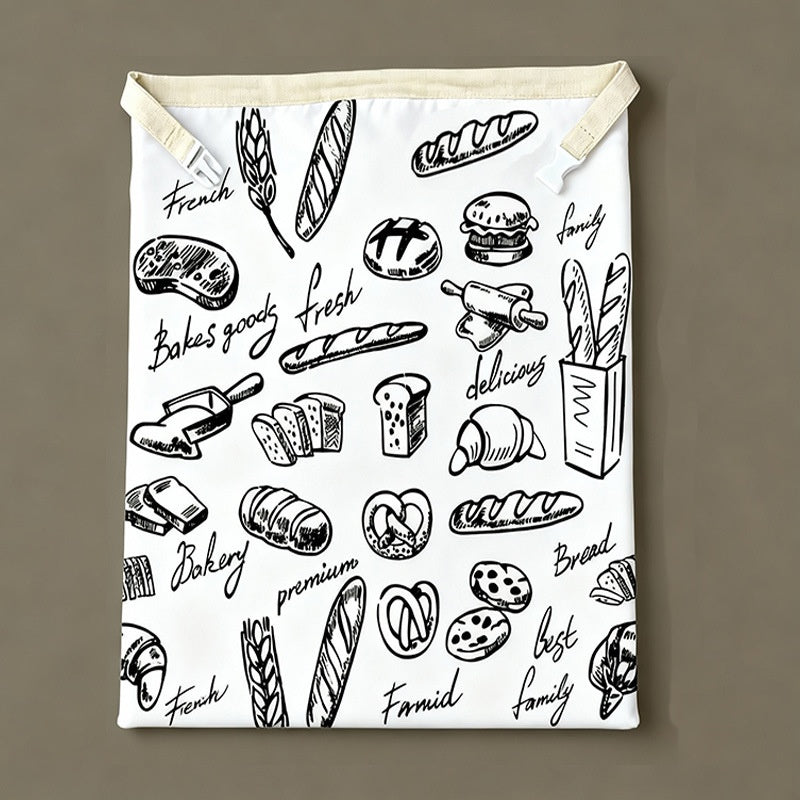 Beeswax Food Wrap Bag - Eco-Friendly Bread Storage 43x33cm