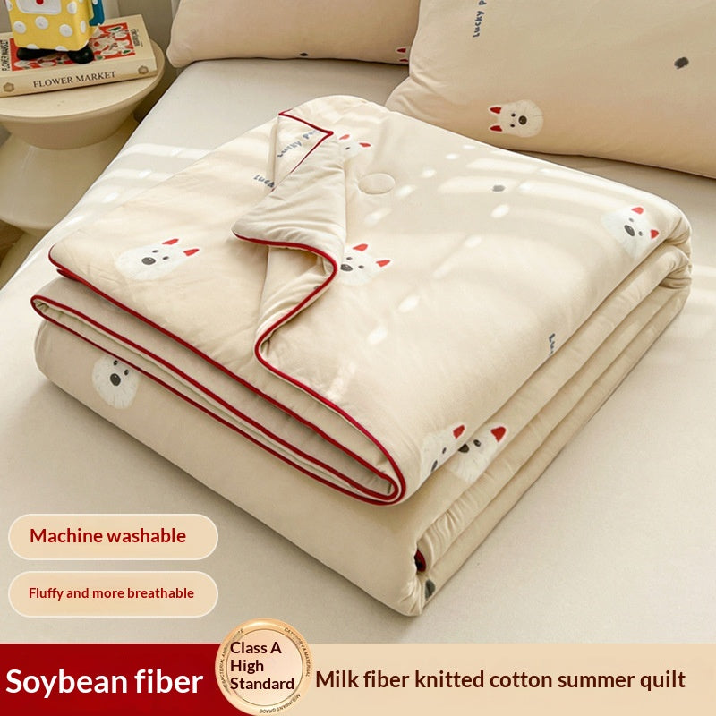 Children's Cartoon-Printed Summer Cooling Air Conditioner Blanket - Multiple Sizes & Patterns