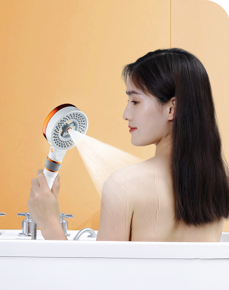 Double-Sided Skin Care Shower Head High-Pressure Bath Nozzle