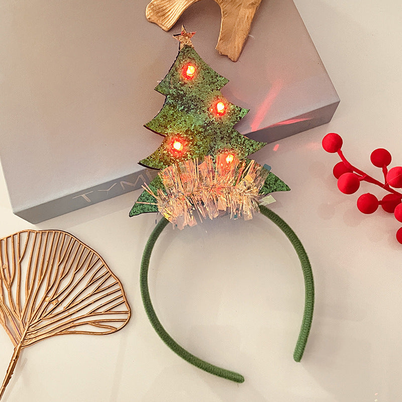 Christmas Light Headband for Women – Snowflake & Holiday Styles