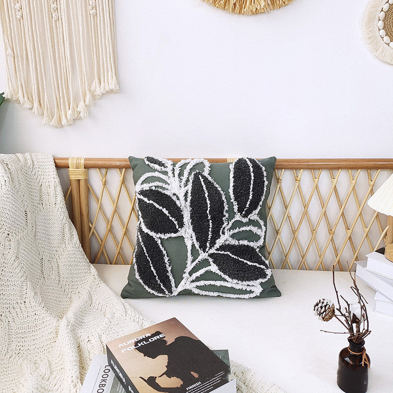 Bohemian Minimalist Tufted Pillow 45x45cm - Home Textile Decor