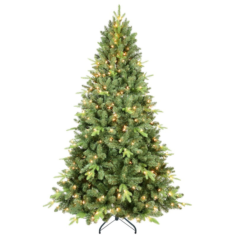 9ft Green PE/PVC Christmas Tree with 800 UL Lights