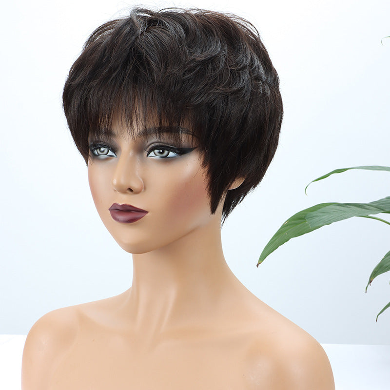 Women's Wig Sheath with Texture & Hot Dyeing - Natural Color, 15cm & 20cm Lengths