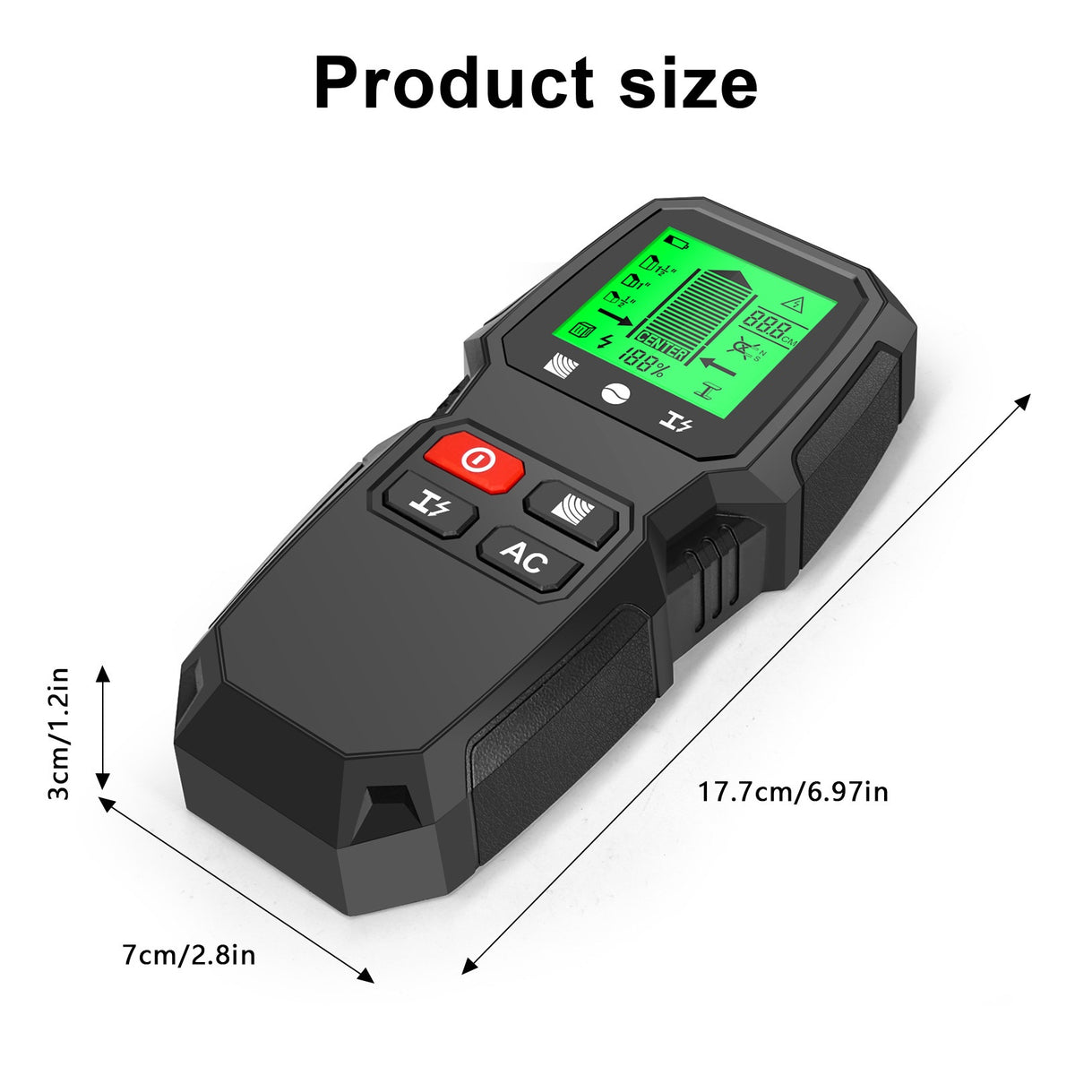 5-in-1 Wall Detector Wall Metal Wood Wire Scanner Measuring Instrument