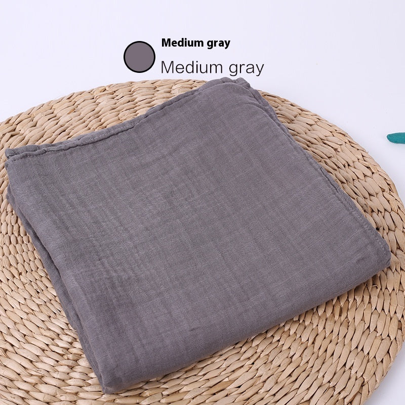 Infant Double-Layer Gauze Blanket - Soft Breathable Baby Bedding 120x120cm