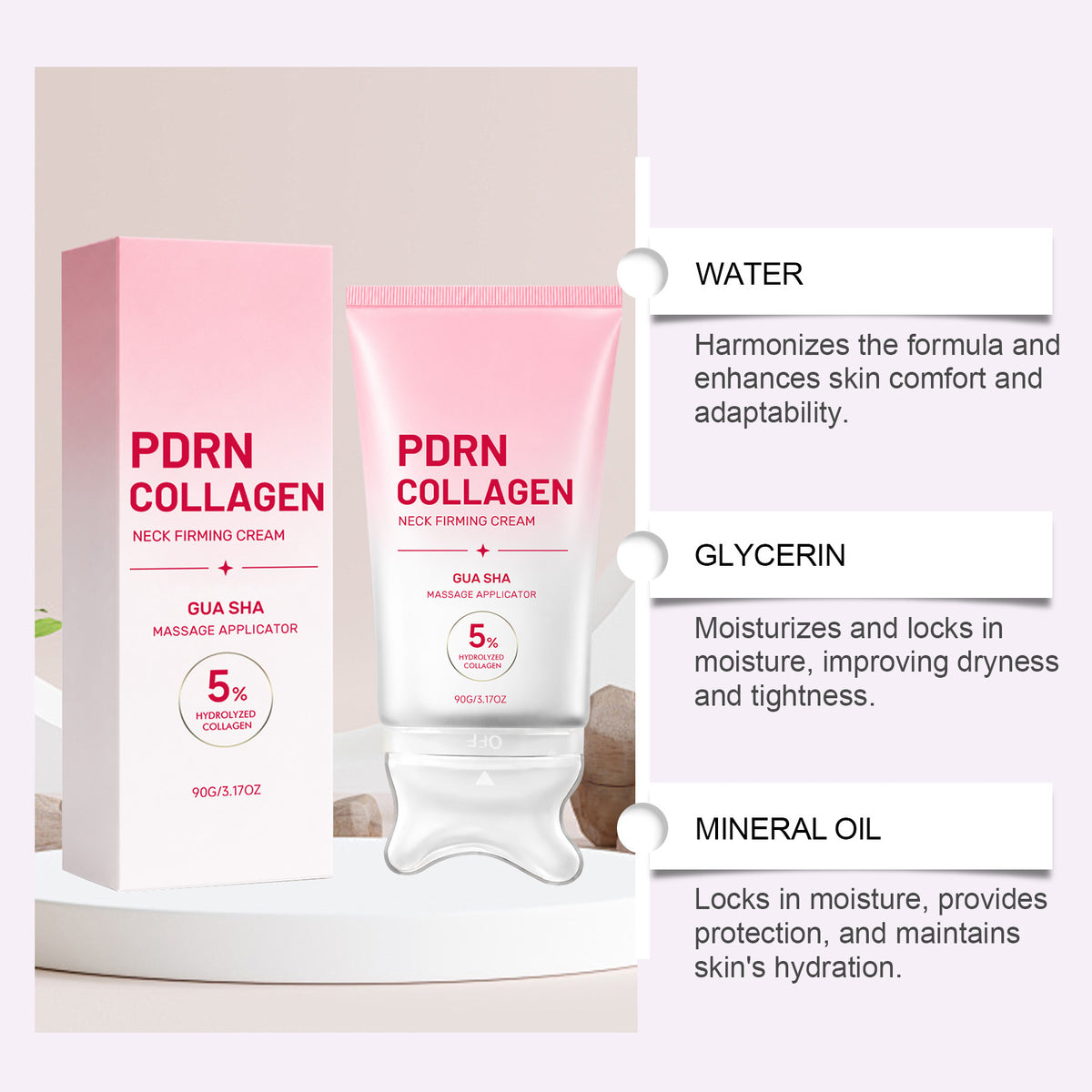 Collagen Neck Care Cream - Moisturizing & Softening - 90g
