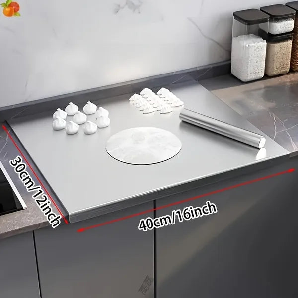 XXL Stainless Steel Cutting Board - Heavy-Duty & Anti-Slip