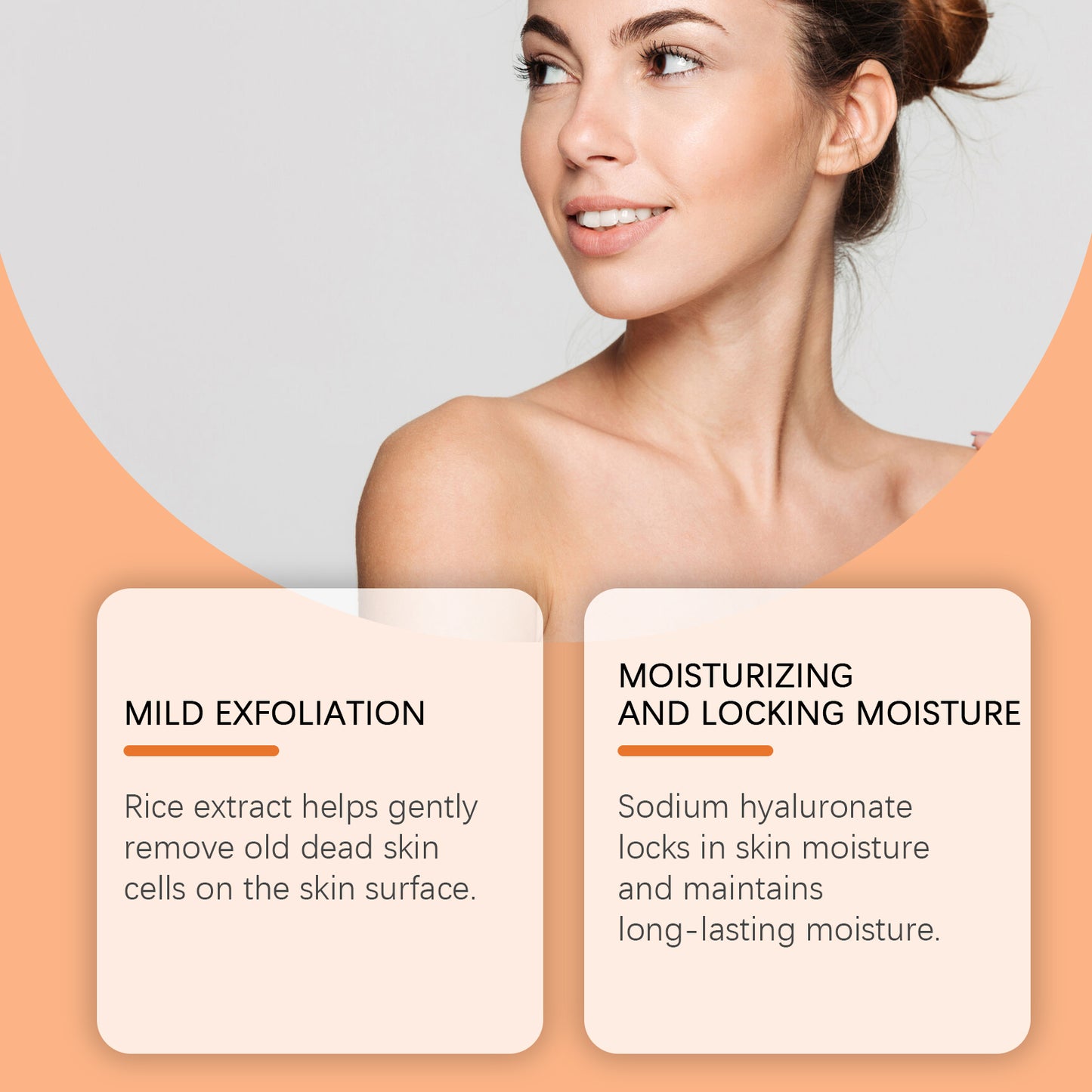 Rice Exfoliating Gel - Gentle Face and Body Skin Smoothing Cleanser