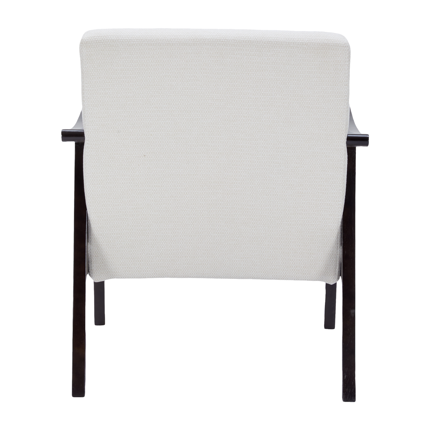 Medieval-Inspired High Back Armchair - Ancient White Upholstered