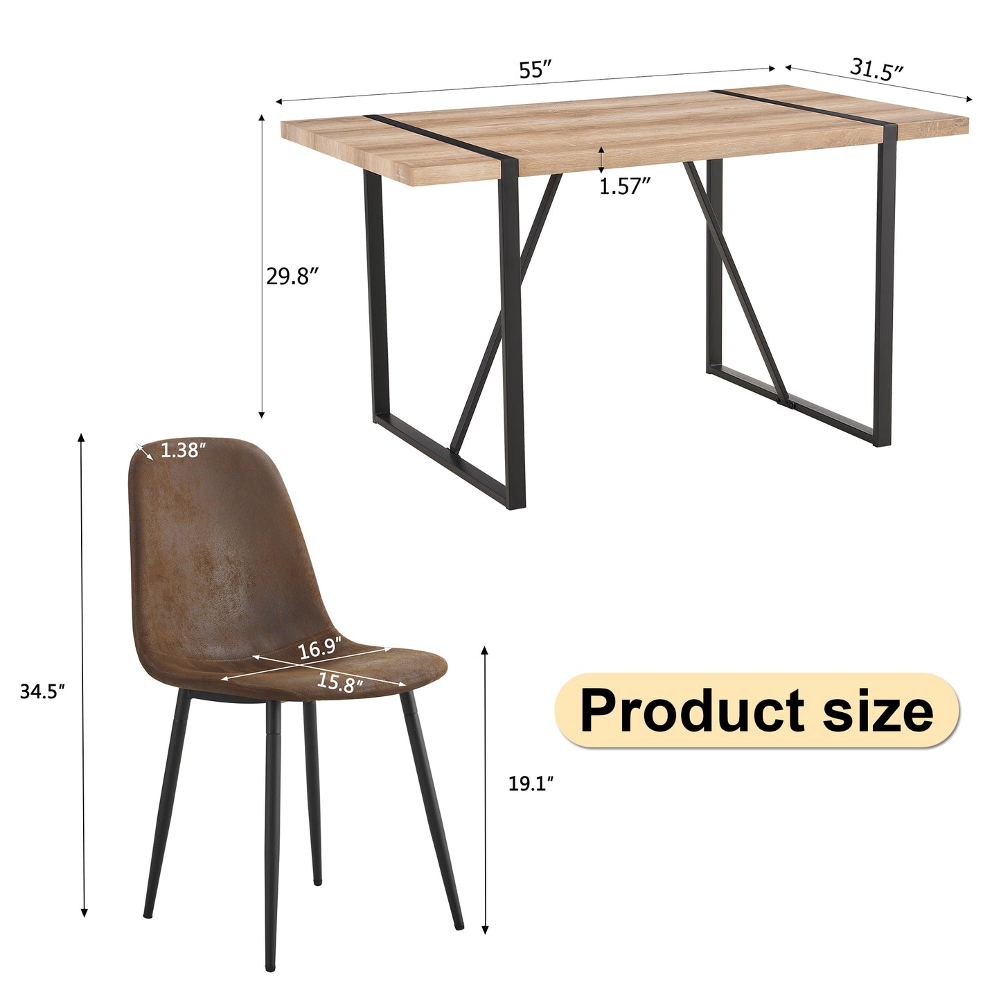 Table And Chair Set, Upholstered Side Chairs In A Modern Medieval