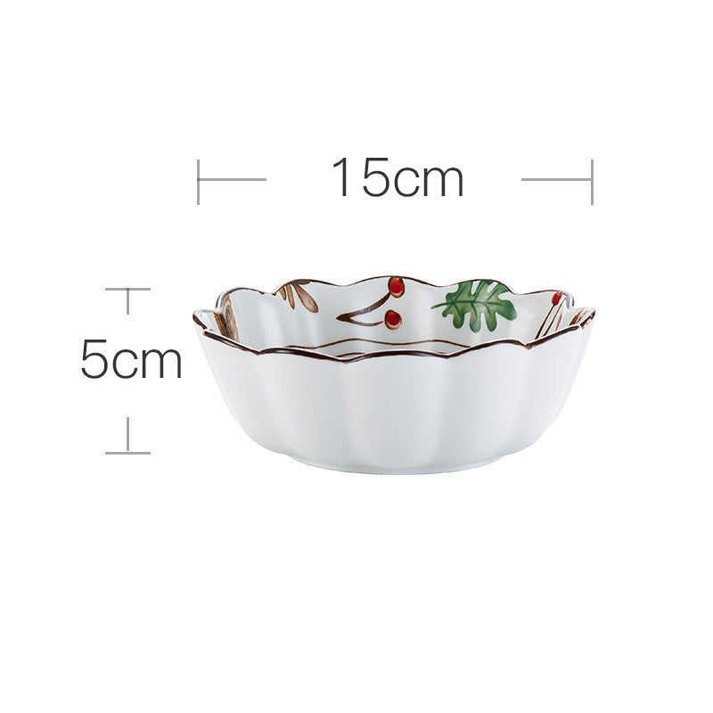 Ceramic Tableware Set Household Porcelain Dish and Bowl Collection