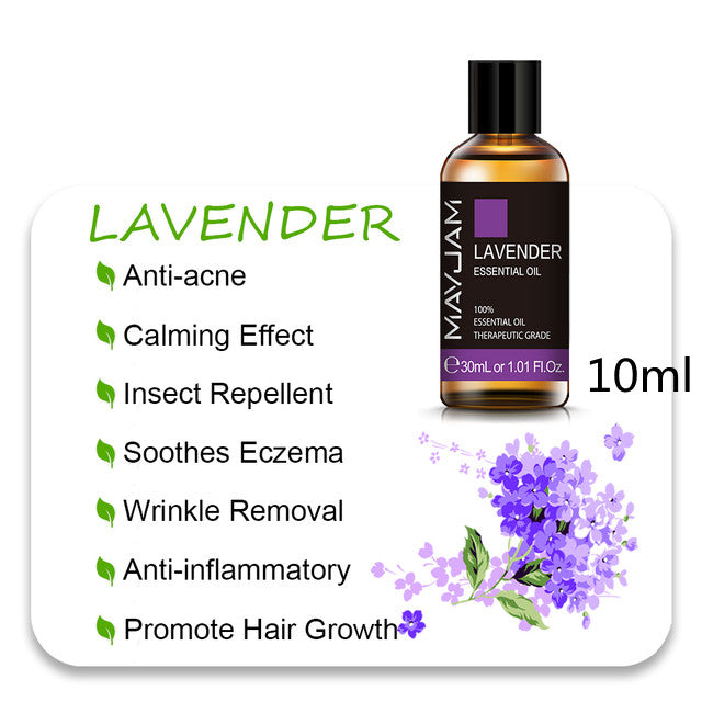 Essential Oil Set for Diffusers - 10ml & 30ml Pure Plant Aromatherapy Oils
