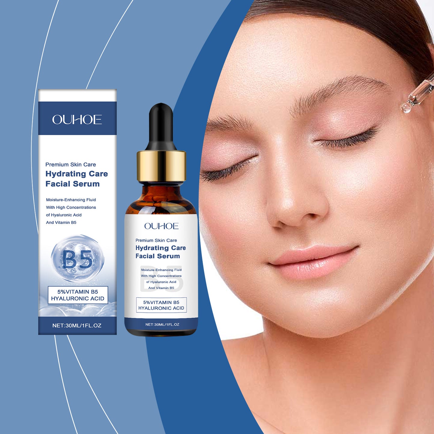 B5 Facial Moisturizing Serum with Hyaluronic Acid - 30ml Hydrating Essence